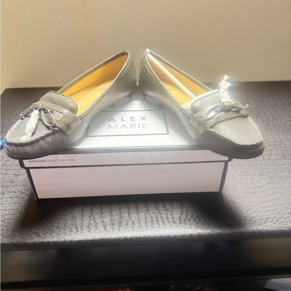Alex Marie Women's Silver Loafers
